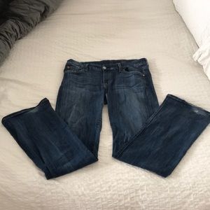 7 for All Mankind “Lexie” Flared Blue Jeans